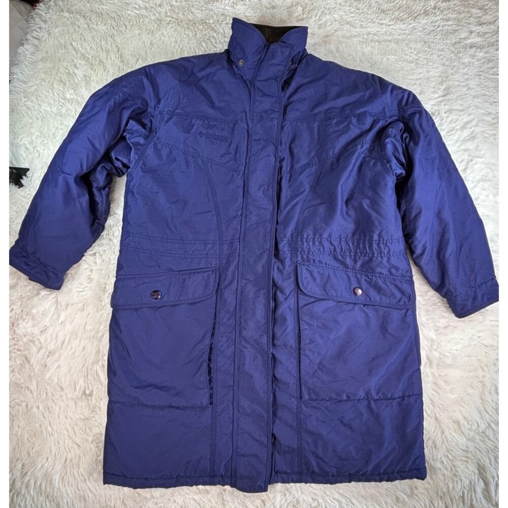 Columbia Sportswear Womens Purple Vintage Insulated Long Parka Jacket WL5180 L